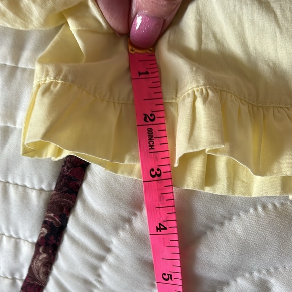 NWOT Free People Yellow Romper With Pockets Size Small - Picture 9 of 9